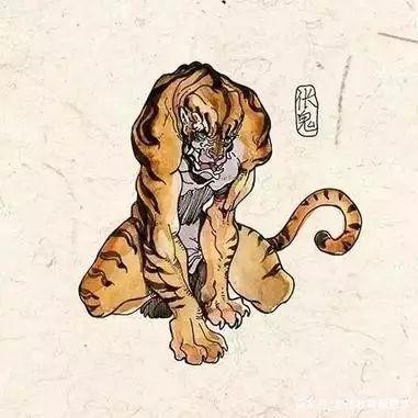 14,"为虎作伥"中的"伥"是指伥鬼,古时传说被老虎吃掉的人,死后变成